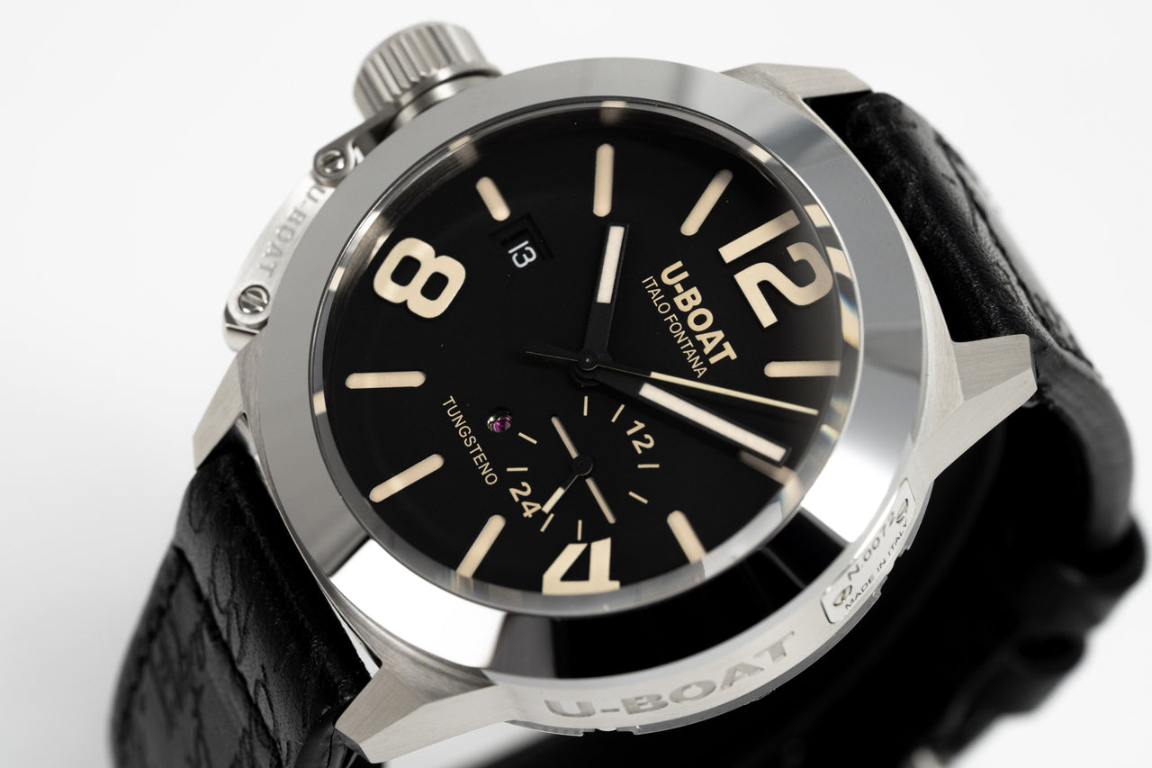 U-Boat Watch Classico Tungsten Black Leather 8893