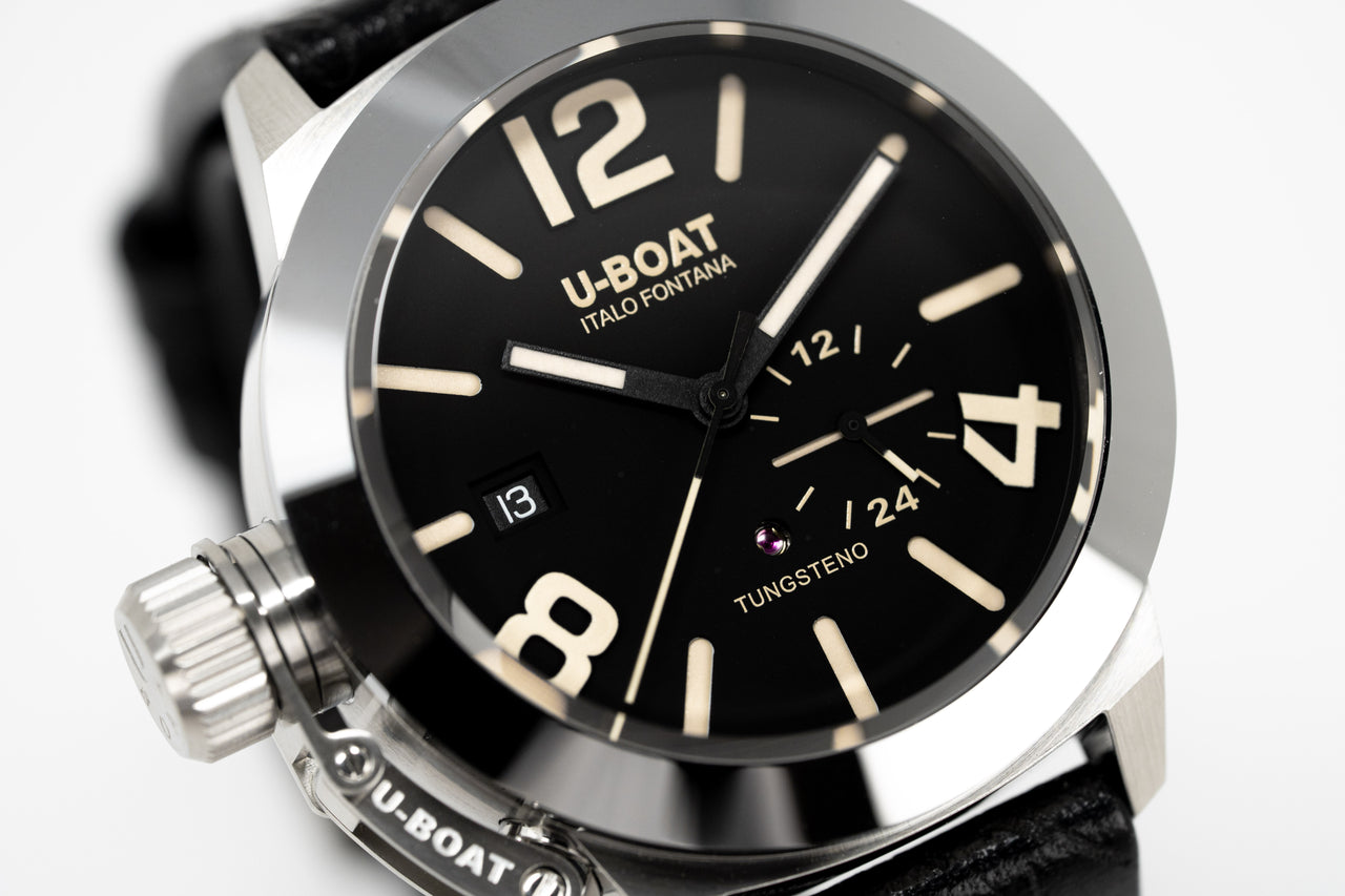 U-Boat Watch Classico Tungsten Black Leather 8893