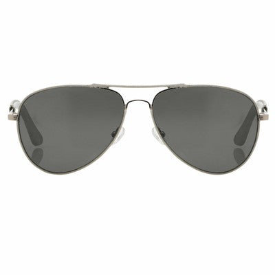 Veronique Branquinho Aviation Sunglasses Silver and Neutral