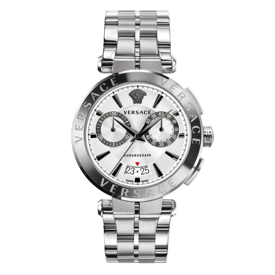 Versace Aion Chronograph Men's White Watch – Watches & Crystals Versace Aion Chronograph Men's White Watch – Watches & Crystals