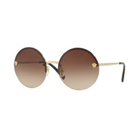 Thumbnail for Versace Women's Sunglasses Round Gold/Brown VE2176125213
