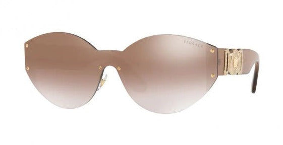 Versace Women's Sunglasses Rimless Cat Eye Beige VE222453406K