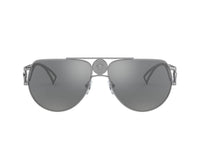 Thumbnail for Versace Men's Sunglasses Medusa Pilot Silver Mirror VE2225 10016G