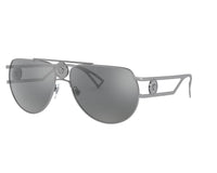 Thumbnail for Versace Men's Sunglasses Medusa Pilot Silver Mirror VE2225 10016G