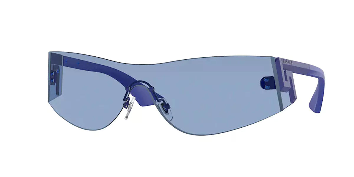 Versace Women's Sunglasses Rimless Shield Blue VE2241147972