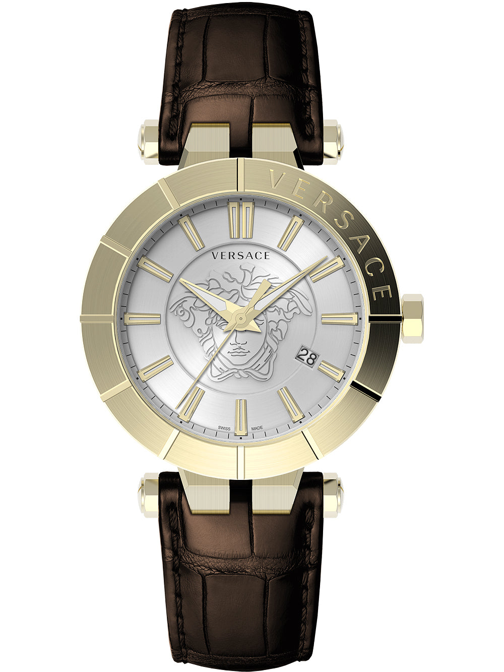 Versace Men's Watch V-Race 43mm White Gold VE2B00321