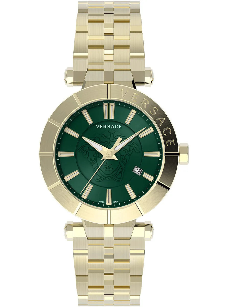 Versace Men's Watch V-Race 43mm Green Bracelet VE2B00621