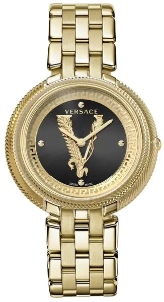 Versace Ladies Watch Thea 38mm Black Gold Bracelet VE2CA0723