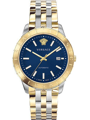 Versace Men's Watch Univers Automatic Blue Two-Tone Bracelet VE2D00421