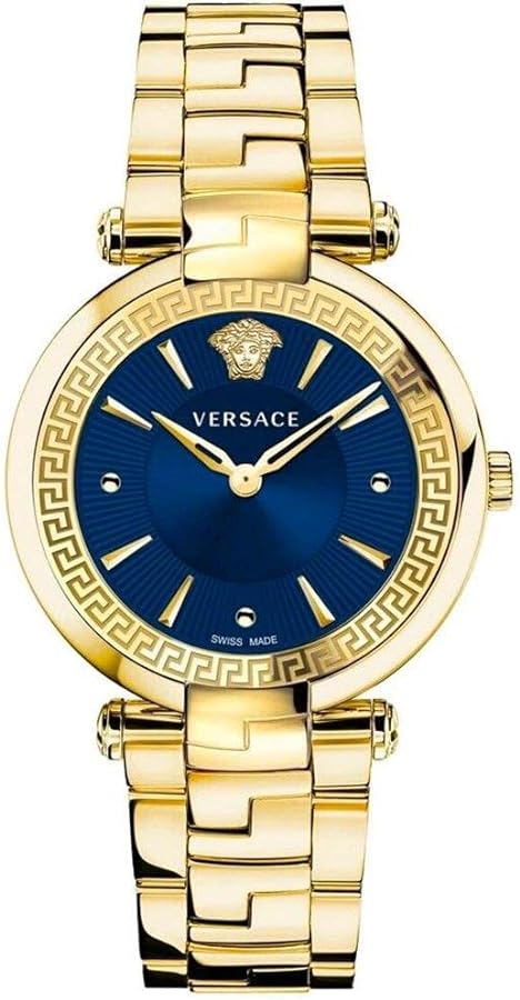 Versace Ladies Watch Revive 35mm Blue Gold Bracelet VE2L00621