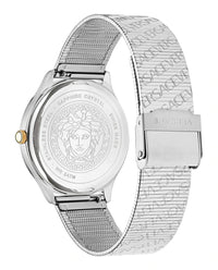 Thumbnail for Versace Ladies Watch Logo Halo Silver Milanese Bracelet VE2O00422