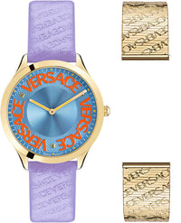 Thumbnail for Versace Ladies Watch Logo Halo Purple VE2O00722