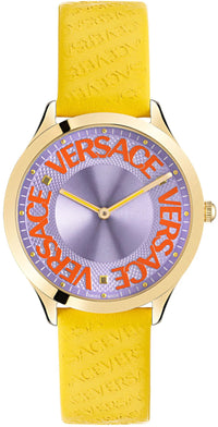 Thumbnail for Versace Ladies Watch Logo Halo Yellow VE2O00822