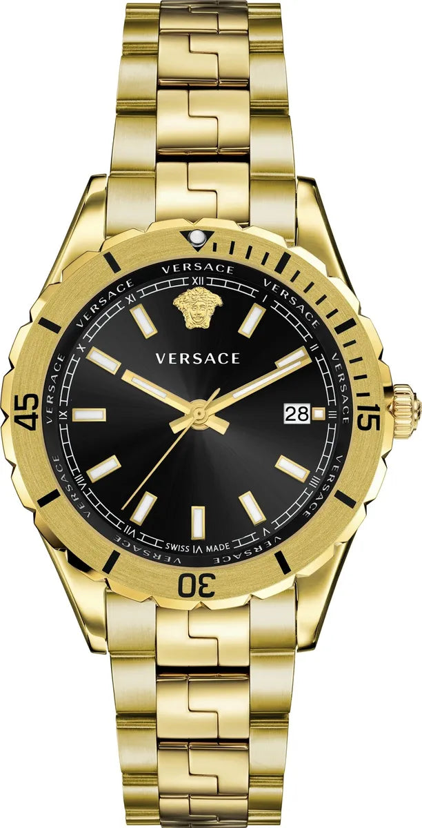 Versace Men's Watch Hellenyium 42mm Gold Bracelet VE3A00820