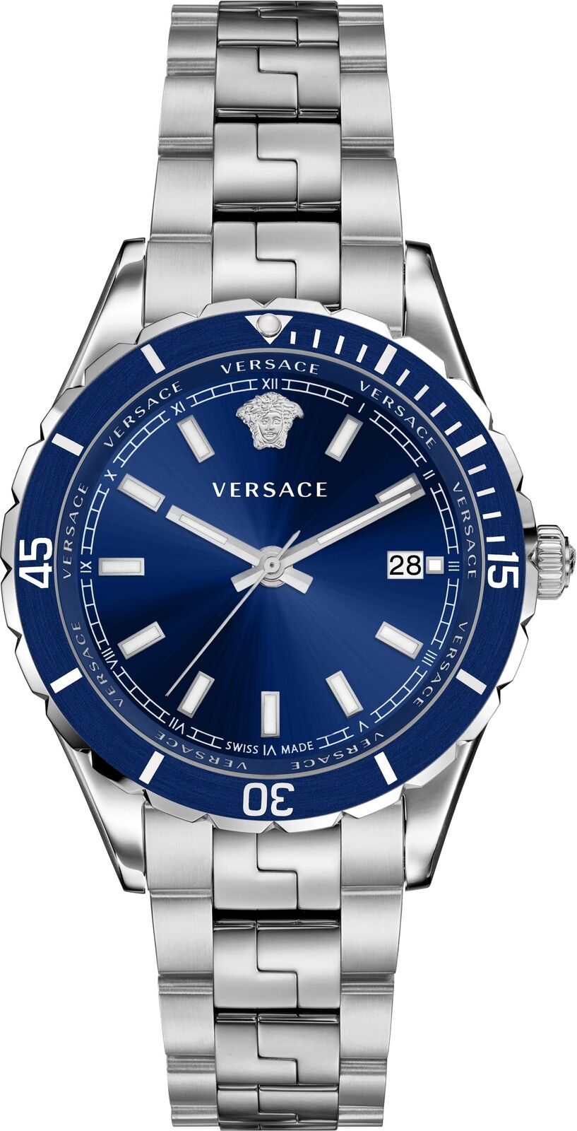 Versace Men's Watch Hellenyium 42mm Blue Bracelet VE3A00922