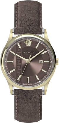 Thumbnail for Versace Men's Watch Aiakos 44mm Brown Gold VE4A00320