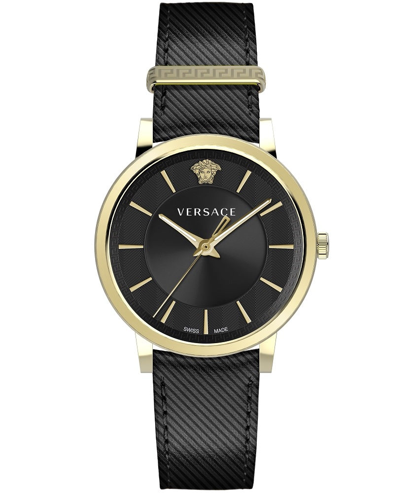 Versace Men's Watch V-Circle Black Gold VE5A00320