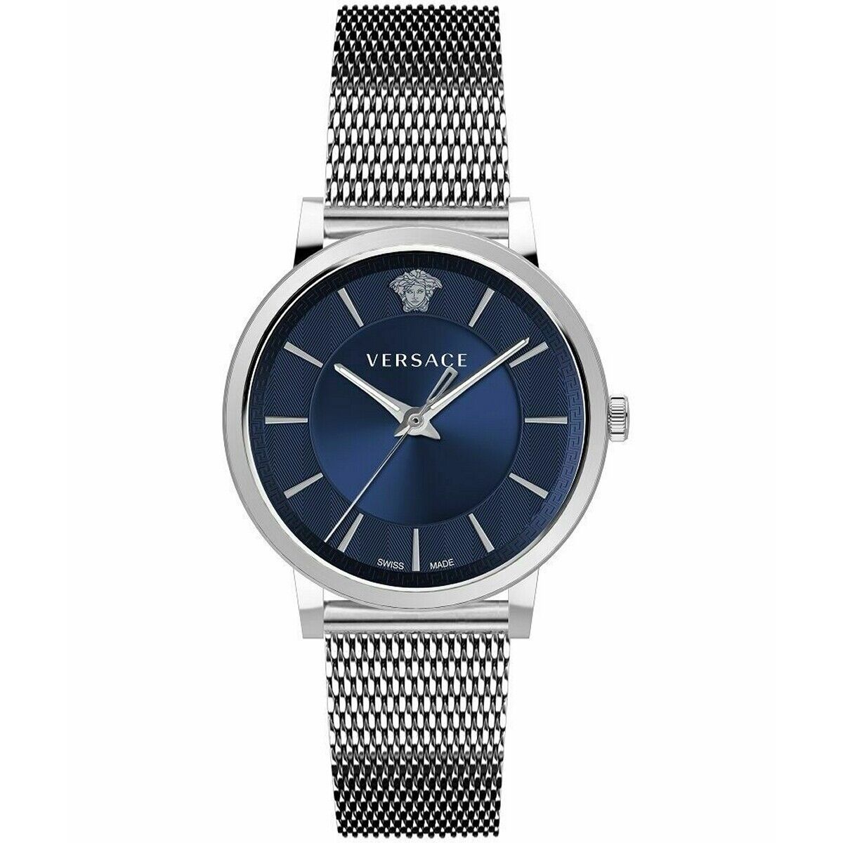 Versace Men's Watch V-Circle Blue Bracelet VE5A00520
