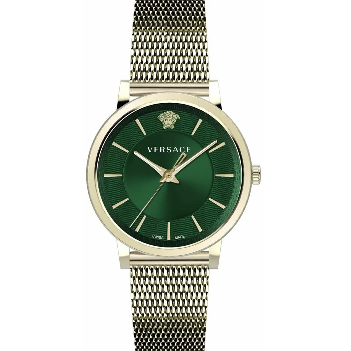 Versace Men's Watch V-Circle Green Gold Bracelet VE5A00820