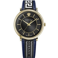 Thumbnail for Versace Men's Watch V-Circle Blue Gold VE5A01521