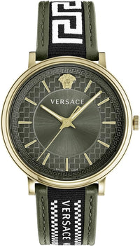 Thumbnail for Versace Men's Watch V-Circle Green Gold VE5A01621