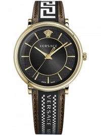 Thumbnail for Versace Men's Watch V-Circle Brown Gold VE5A01721