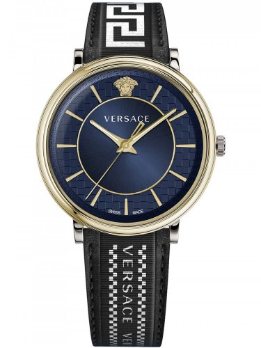Versace Men's Watch V-Circle Blue Gold VE5A01821