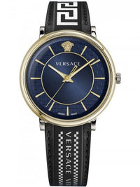 Thumbnail for Versace Men's Watch V-Circle Blue Gold VE5A01821
