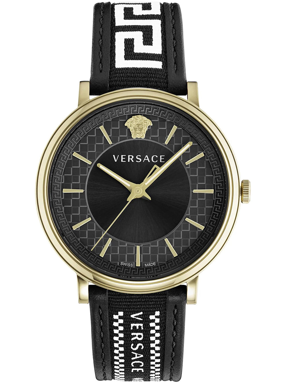 Versace Men's Watch V-Circle Black Gold VE5A01921