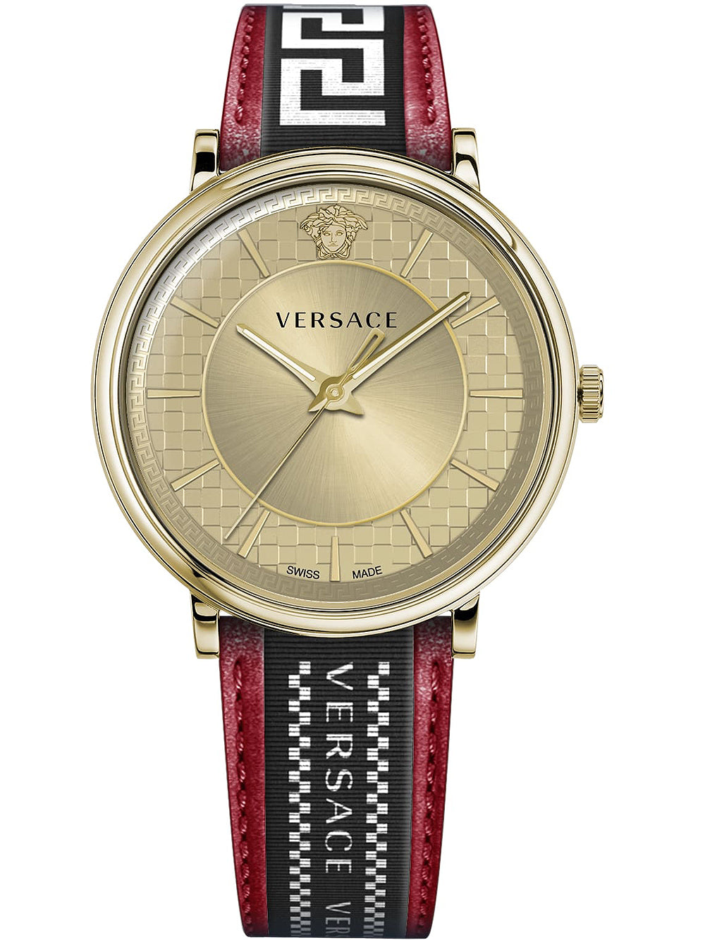 Versace Men's Watch V-Circle Gold Red VE5A02021