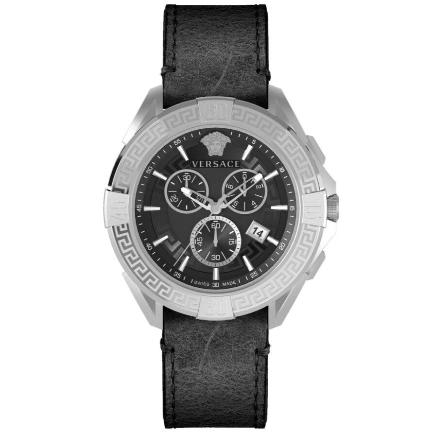 Versace Men's Watch Chrono Sporty 46mm Black VE5CA0123
