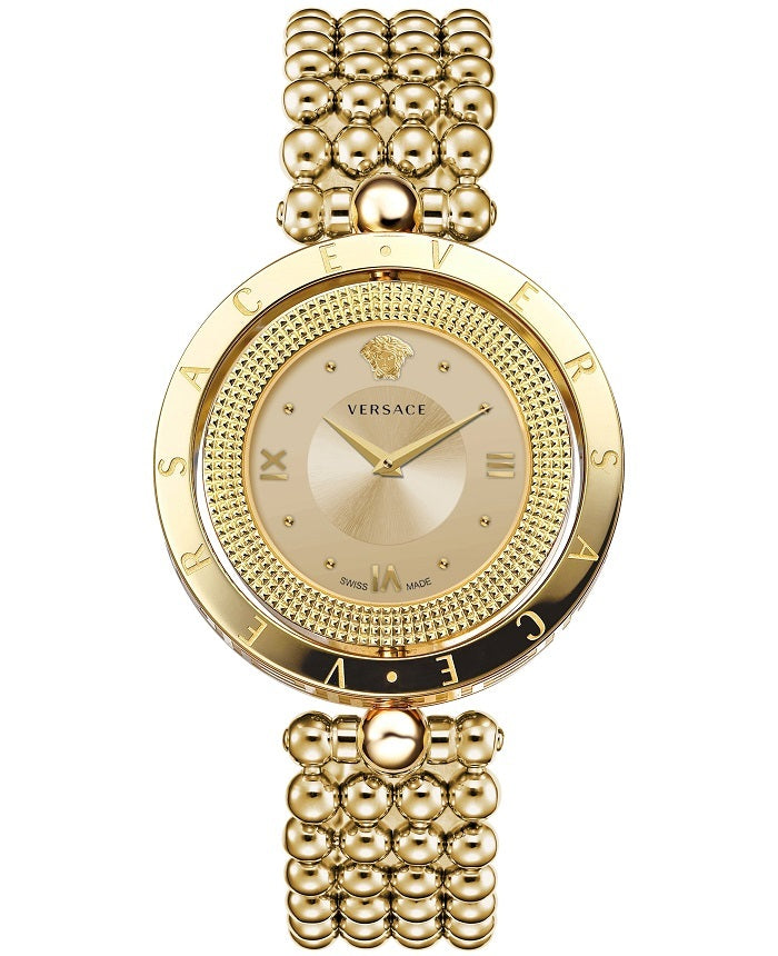 Versace Ladies Watch Eon 34mm Gold Bracelet VE7901623