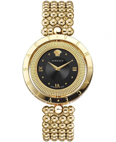 Versace Ladies Watch Eon 34mm Black Gold Bracelet VE7901723