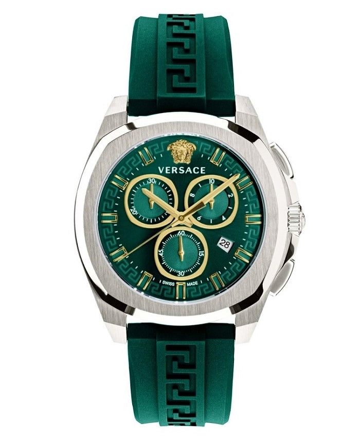 Versace Men's Watch Chrono Geo 43mm Green VE7CA0223