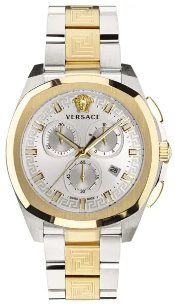 Versace Men's Watch Chrono Geo 43mm White Bracelet VE7CA0823