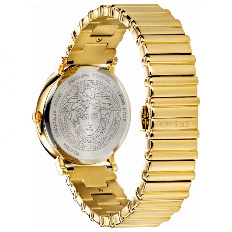 Versace Ladies Watch V-Circle 38mm Black Gold VE8101519