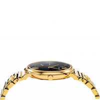 Thumbnail for Versace Ladies Watch V-Circle 38mm Black Gold VE8101519