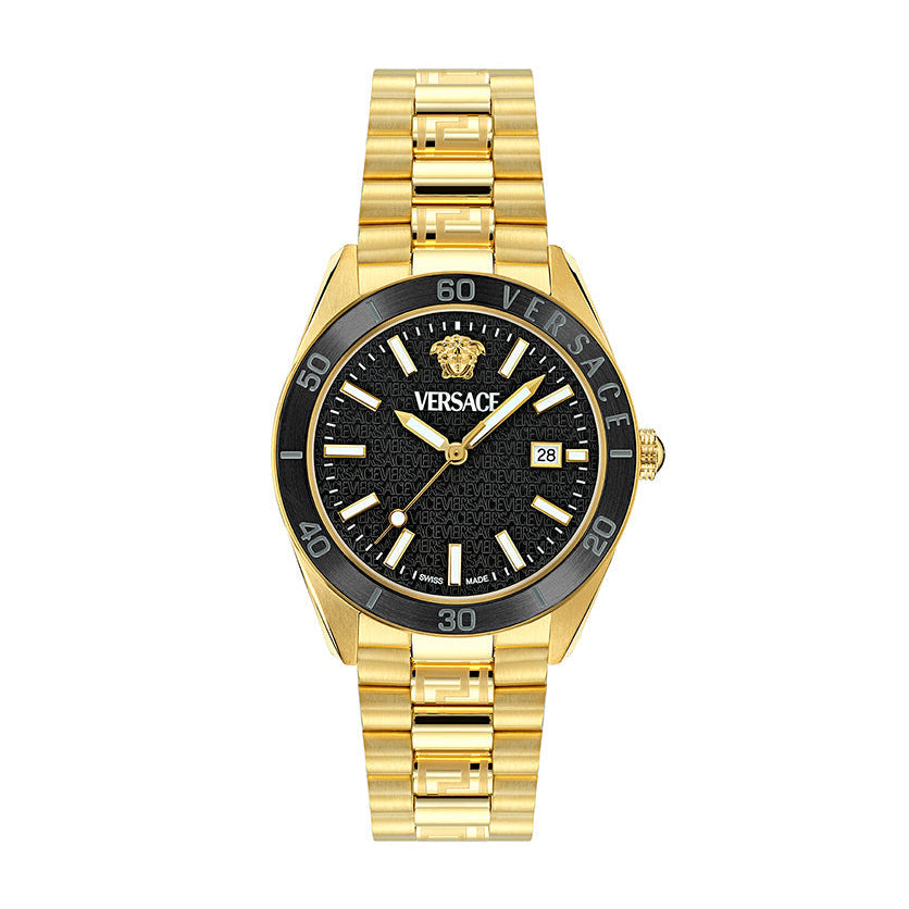 Versace Timeless V. Dome Men's Gold Watch VE8E00624