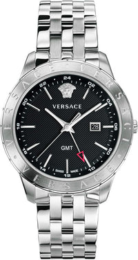 Thumbnail for Versace Men's Watch Univers GMT Black Bracelet VEBK00418