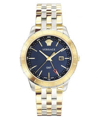 Thumbnail for Versace Men's Watch Univers GMT Blue Two-Tone Bracelet VEBK01019