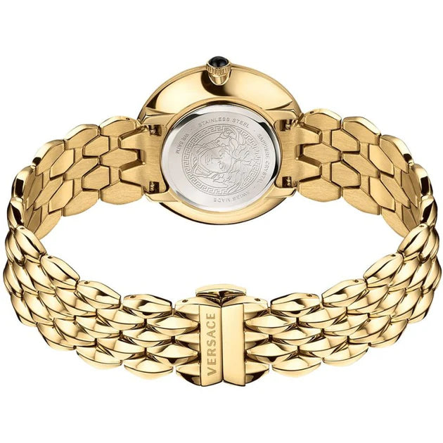 Versace Ladies Watch VFlare Gold Bracelet VEBN00718 Watches & Crystals