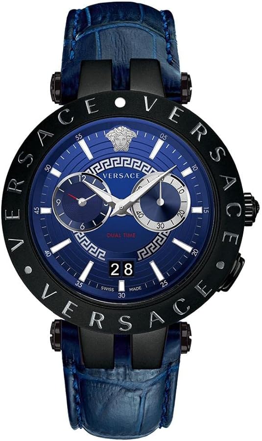 Versace Men's Watch V-Race 46mm Blue Black VEBV00419