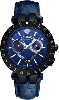 Thumbnail for Versace Men's Watch V-Race 46mm Blue Black VEBV00419