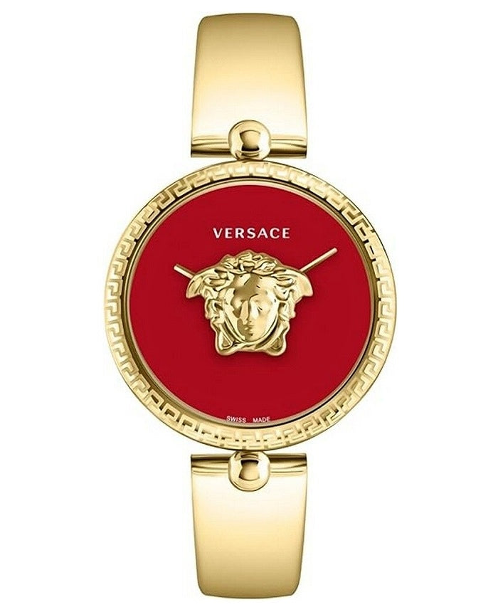 Versace Ladies Watch Palazzo Empire 39mm Red Gold Band VECO03022
