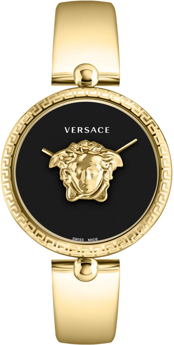 Versace Ladies Watch Palazzo Empire 39mm Black Gold Band VECO03122