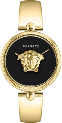 Thumbnail for Versace Ladies Watch Palazzo Empire 39mm Black Gold Band VECO03122