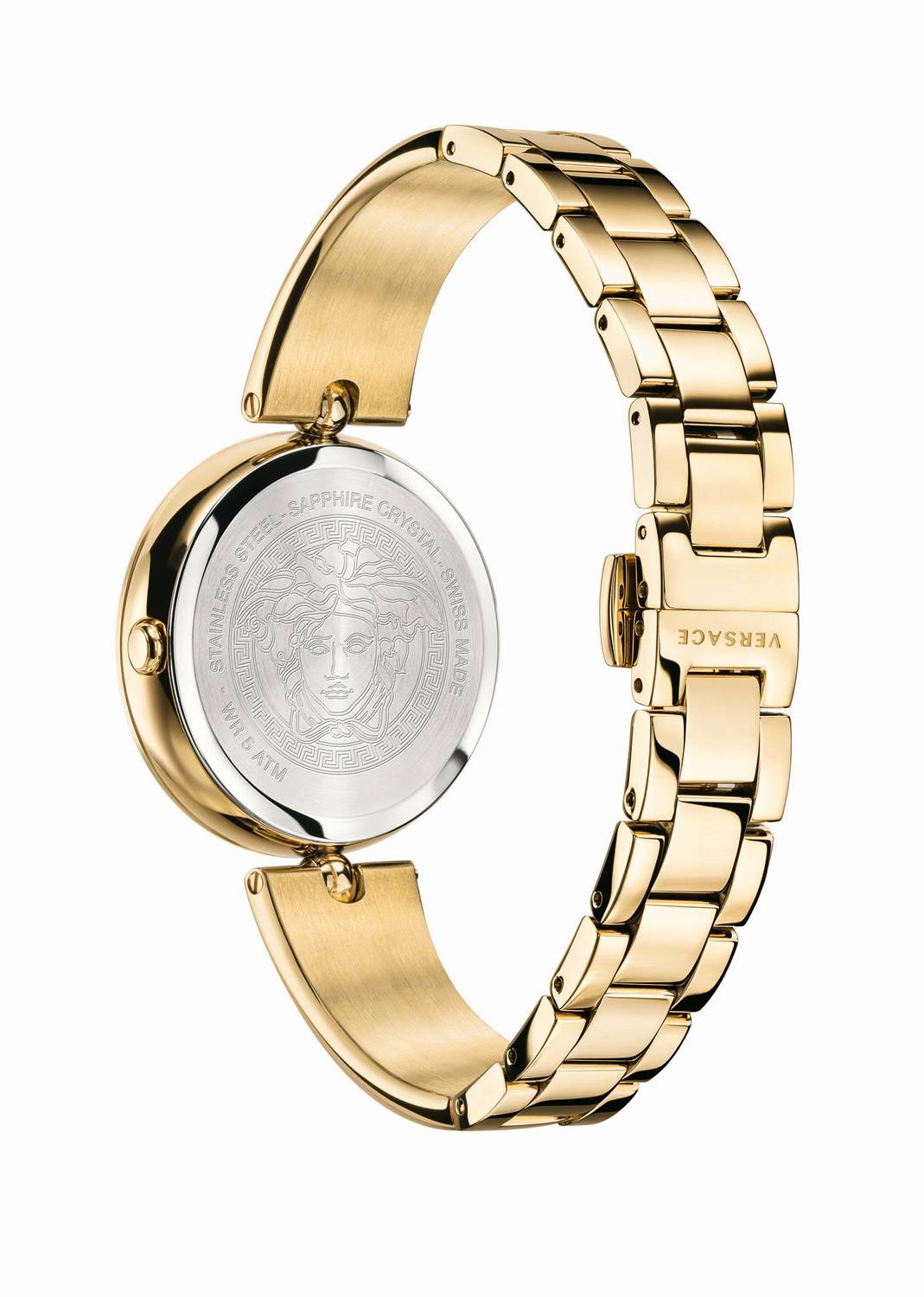 Versace Ladies Watch Palazzo Empire 39mm Gold Band VECO03222