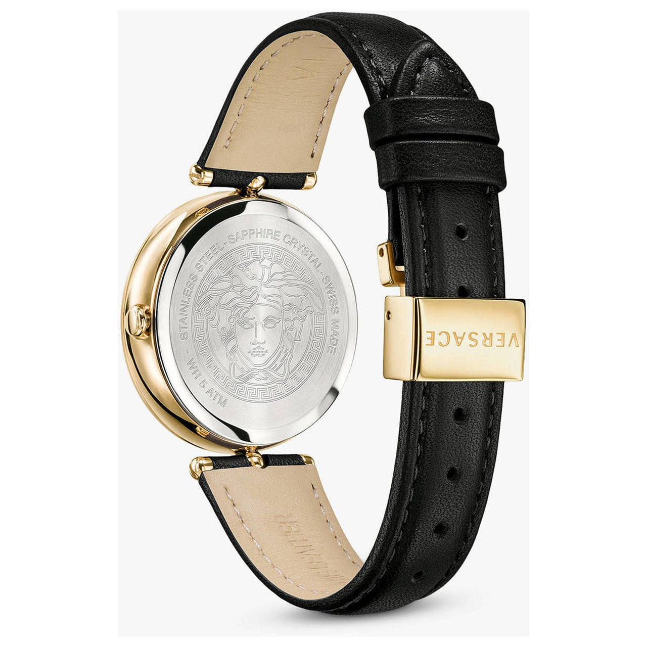 Versace Ladies Watch Palazzo Empire 34mm Black Gold VECQ00118