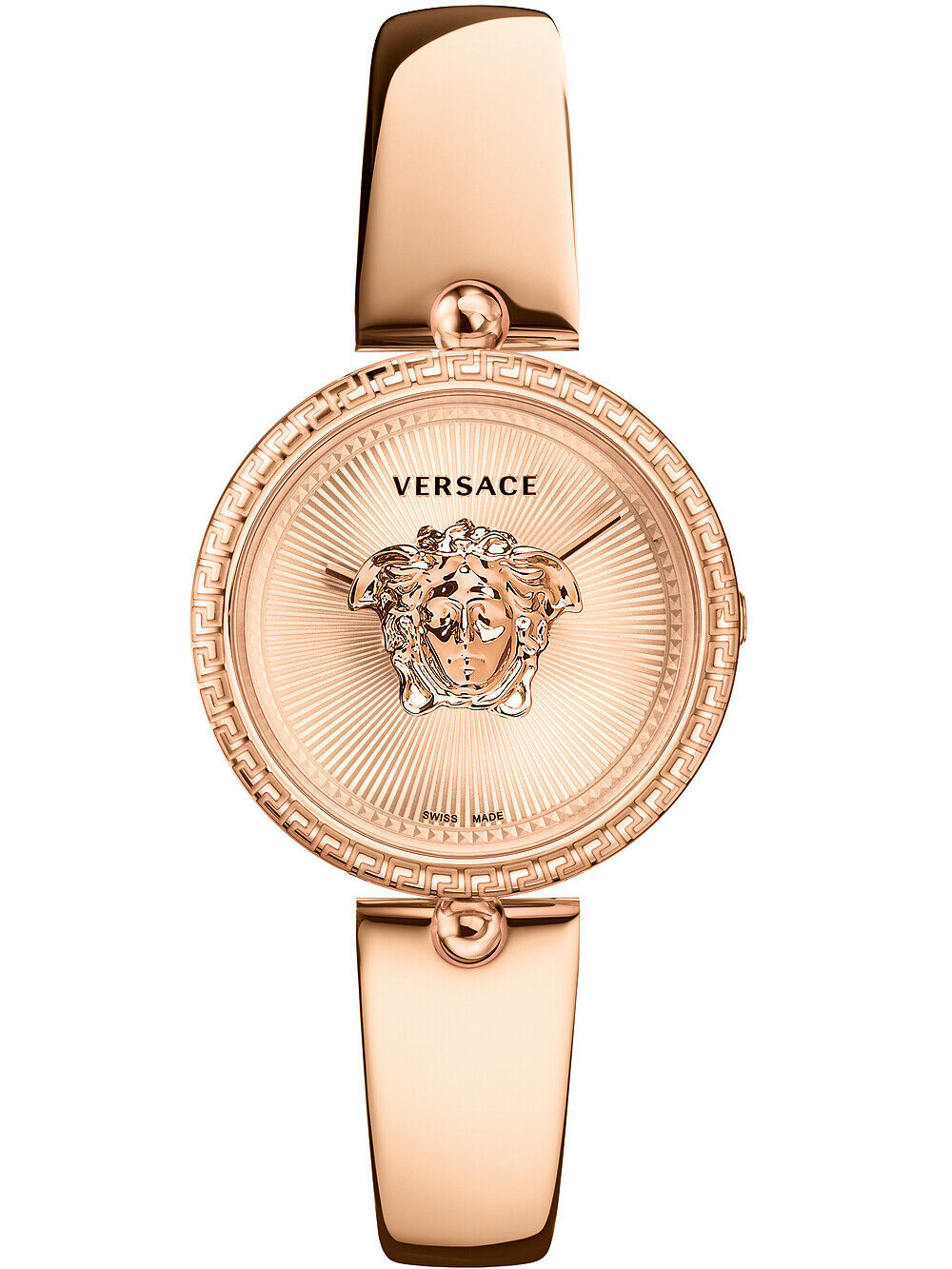 Versace Ladies Watch Palazzo Empire 34mm Rose Gold Band VECQ00718