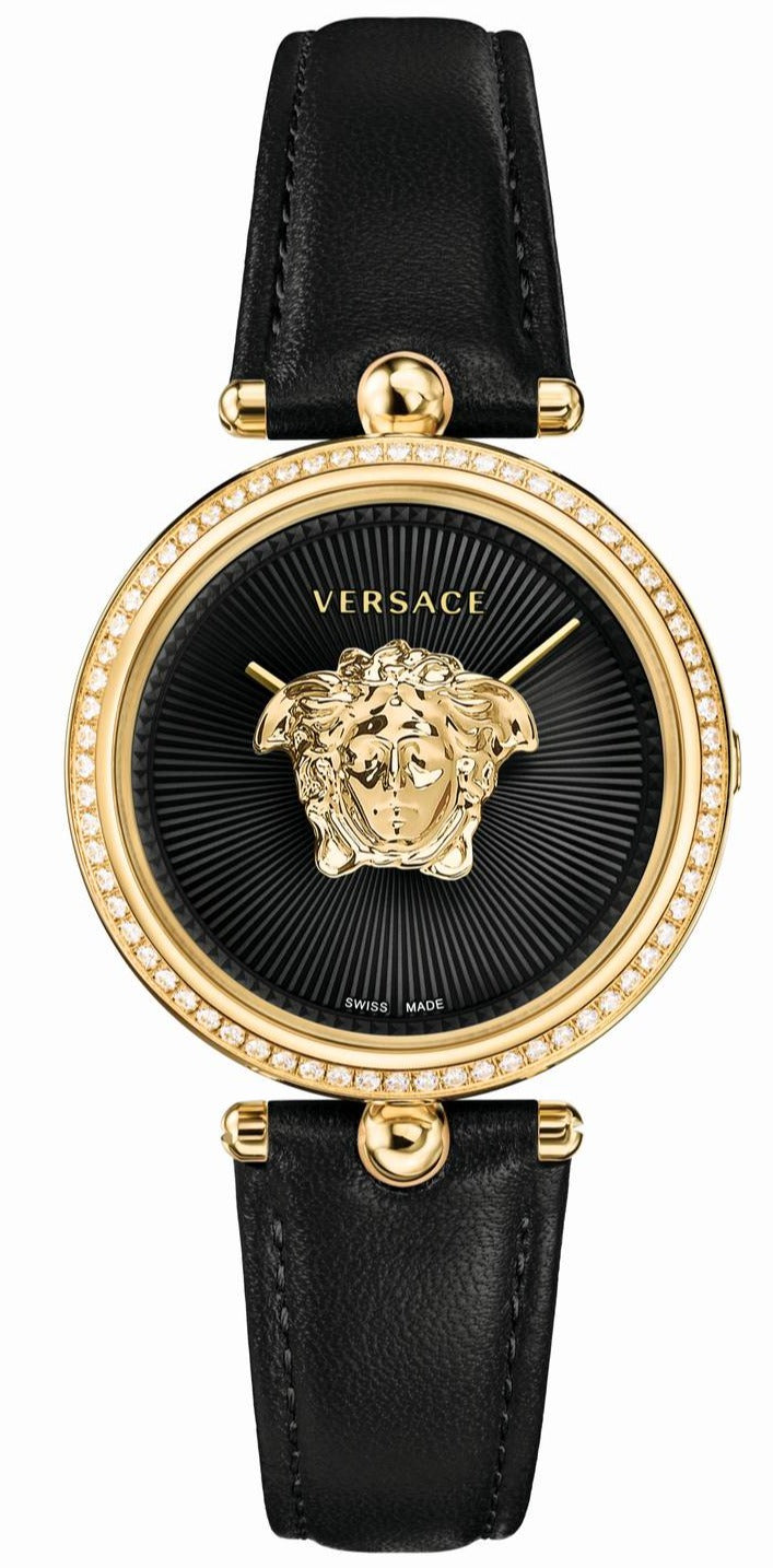 Versace Ladies Watch Palazzo Empire 34mm Black Gold VECQ00818